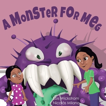 Paperback A Monster for Meg [Large Print] Book