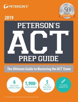 Paperback Peterson's ACT Prep Guide 2019 Book