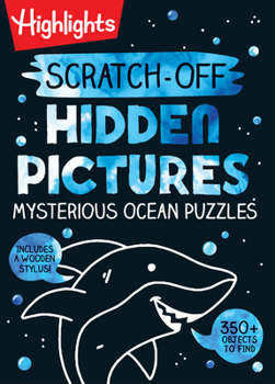 Spiral-bound Scratch-Off Hidden Pictures Mysterious Ocean Puzzles Book