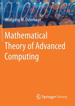 Paperback Mathematical Theory of Advanced Computing Book