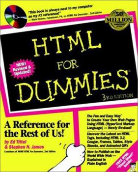 Paperback HTML for Dummies [With Contains HTML Transit, Htmled Pro 2.0, BBEdit...] Book
