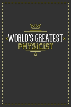 Paperback World's Greatest Physicist: Lined notebook - best gift for Physicist Book