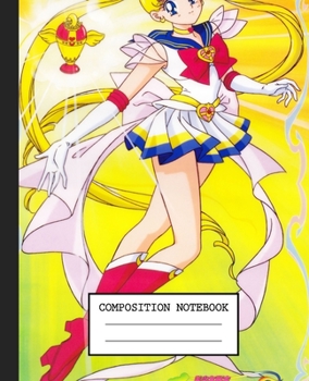 Notebook: Anime Japan Sailor Moon Soft Glossy Cover Graph Paper Pages Book 7.5 x 9.25 Inches 110 Pages