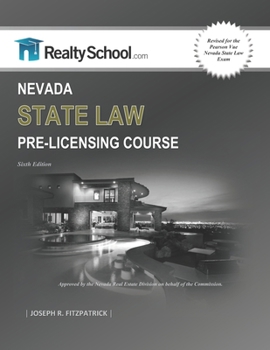 Paperback REALTYSCHOOL.COM Nevada State Law Pre-licensing Course Book