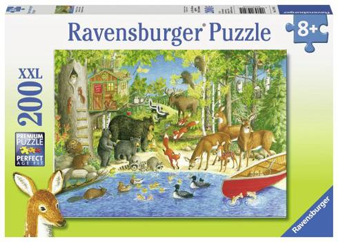 Ravensburger Woodland Friends 200 Piece Jigsaw Puzzle for Kids – Every Piece is Unique, Pieces Fit Together Perfectly