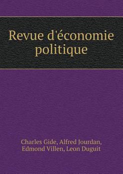 Paperback Revue D'Economie Politique [French] Book