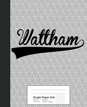 Paperback Graph Paper 5x5: WALTHAM Notebook Book