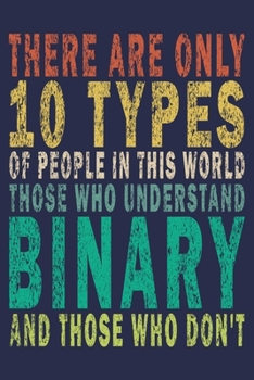 There Are Only 10 Types Of People In This World Those Who Understand Binary And Those Who Don't: Funny Vintage Tech Support Gift Journal