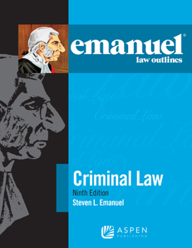 Paperback Emanuel Law Outlines for Criminal Law Book