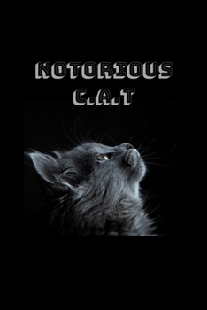 Paperback Notorious C.A.T: Personalized Name Journal Notebook for Cat and Unicorn Lovers - (Wide Ruled Notebook, 100 Pages, 6x9 inches) Book