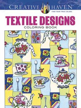 Paperback Creative Haven Textile Designs Coloring Book