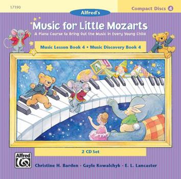 Music for Little Mozarts 2-CD Sets for Lesson and Discovery Books: A Piano Course to Bring Out the Music in Every Young Child (Level 4), 2 CDs