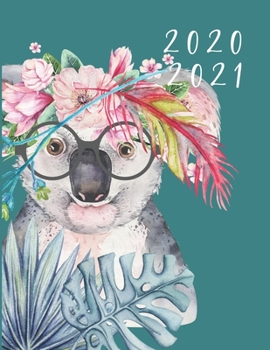 Paperback 2020-2021 2 Year Planner Koala Watercolor Monthly Calendar Goals Agenda Schedule Organizer: 24 Months Calendar; Appointment Diary Journal With Address Book