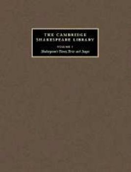 Hardcover The Cambridge Shakespeare Library 3 Volume Hardback Set: Shakespeare's Times, Texts and Stages; Shakespeare Criticism; Shakespeare Performance Book