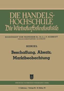 Paperback Beschaffung, Absatz, Marktbeobachtung [German] Book