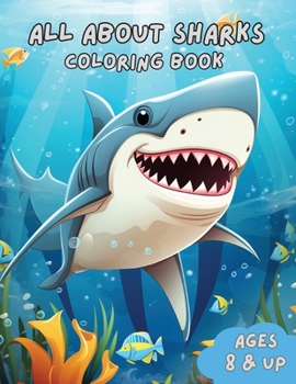 Paperback All About Sharks Coloring Book