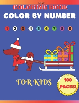 Paperback New Color By Number Coloring Book For Kids: A Jumbo Childrens Coloring And Activity Book With 50 Large Pages (kids coloring books ages 4-8) Book