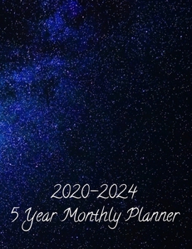 Paperback 2020-2024 5 Year Monthly Planner: 8.5 X 11 60 Month January 2020-December 2024 Agenda Planner for Personal or Business Book