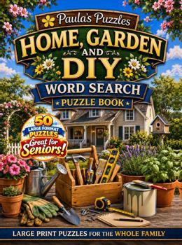 Home, Garden and DIY Word Search Puzzle Book – 50 Puzzle LARGE PRINT Edition: Relaxing Puzzles for Seniors… and the Whole Family (Paula's Puzzles)