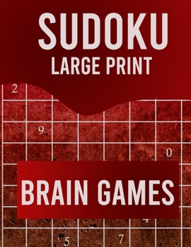 Paperback Sudoku Large Print Brain Games: Large Print Sudoku Puzzle Book for Adults from Easy to Hard [Large Print] Book