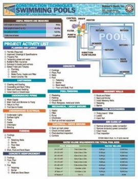 Pamphlet Quick-Card: Swimming Pool Construction.full-color, 4-page (Paperback) Book