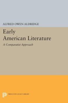 Paperback Early American Literature: A Comparatist Approach Book