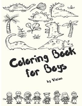 Paperback Coloring Book For Boys Book