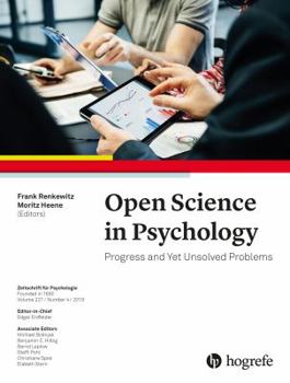 Paperback Open Science in Psychology: Progress and Yet Unsolved Problems Book