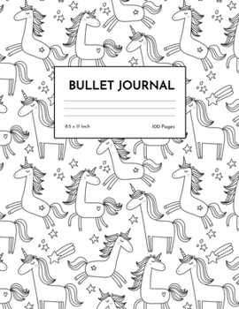Bullet Journal: Adorable Unicorn Dot Grid Notebook - Dotted Note Pad for Kids, Girls, Teens, Tweens, Women - Gifts for Birthday and Christmas | Design 98846