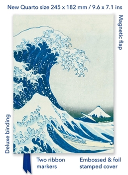 Hardcover Katsushika Hokusai: The Great Wave (Foiled Quarto Journal) Book