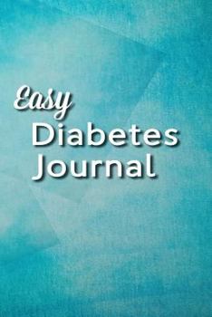 Paperback Easy Diabetes Journal: Tranquil Blue Book