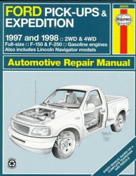 Paperback Ford Pickups & Expedition and Lincoln Navigator: 1997-1998 Book