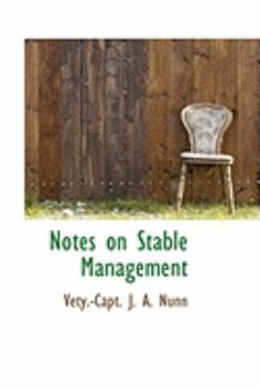 Paperback Notes on Stable Management Book