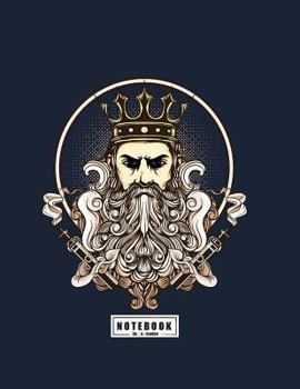 Notebook: King of the sea on black cover and Dot Graph Line Sketch pages, Extra large (8.5 x 11) inches, 110 pages, White paper, Sketch, Draw and Paint