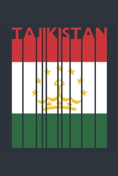 Vintage Tajikistan Notebook - Tajik Flag Writing Journal - Tajikistan Gift for Tajik Mom and Dad - Retro Tajik Diary: Medium College-Ruled Journey Diary, 110 page, Lined, 6x9 (15.2 x 22.9 cm)