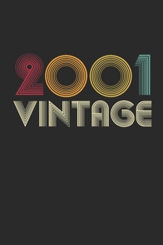 Vintage notebook paper 2001 Birthday 19th Gift