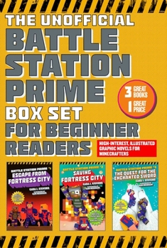 Paperback The Unofficial Battle Station Prime Box Set for Beginner Readers: High-Interest, Illustrated Graphic Novels for Minecrafters Book