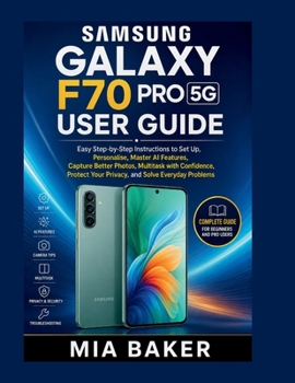 Paperback Samsung Galaxy F70 Pro 5G User Guide Book