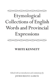 Hardcover Etymological Collections of English Words and Provincial Expressions Book