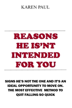 REASONS HE IS’NT INTENDED FOR YOU: Signs He's Not The One And It's An ideal opportunity to move on. The most effective method to Quit Falling So Quick