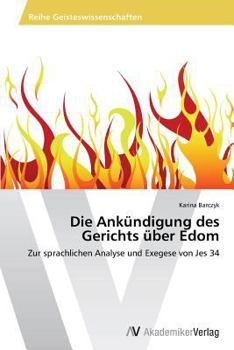 Paperback Die Ankündigung des Gerichts über Edom [German] Book