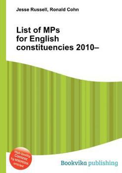 Paperback List of Mps for English Constituencies 2010- Book