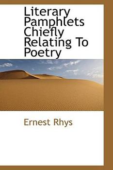 Paperback Literary Pamphlets Chiefly Relating to Poetry Book