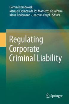 Hardcover Regulating Corporate Criminal Liability Book