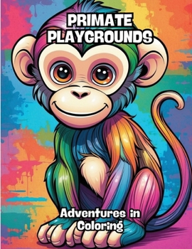 Paperback Primate Playgrounds: Adventures in Coloring Book