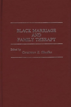 Hardcover Black Marriage and Family Therapy Book