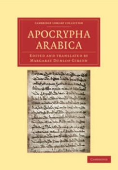 Paperback Apocrypha Arabica Book