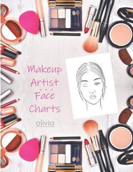 Paperback Makeup Artist Face Charts: Olivia Book