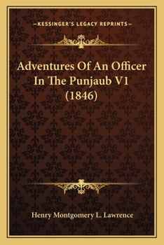 Paperback Adventures Of An Officer In The Punjaub V1 (1846) Book