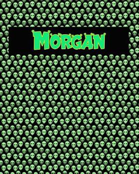 Paperback 120 Page Handwriting Practice Book with Green Alien Cover Morgan: Primary Grades Handwriting Book